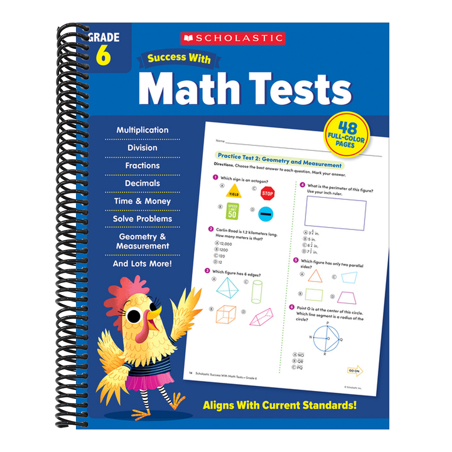 Scholastic Success with Math Tests Grade 6 Workbook