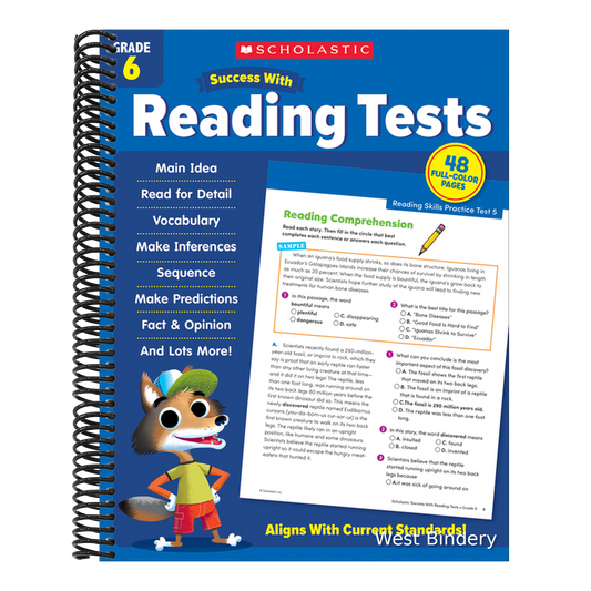 Scholastic Success with Reading Tests Grade 6 Workbook