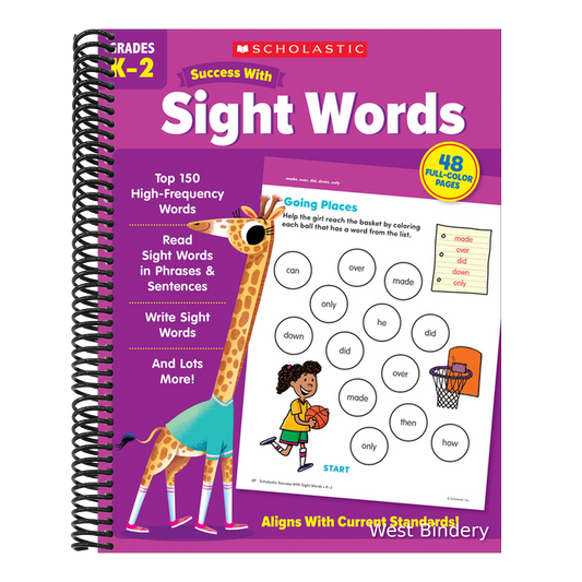 Scholastic Success with Sight Words Workbook