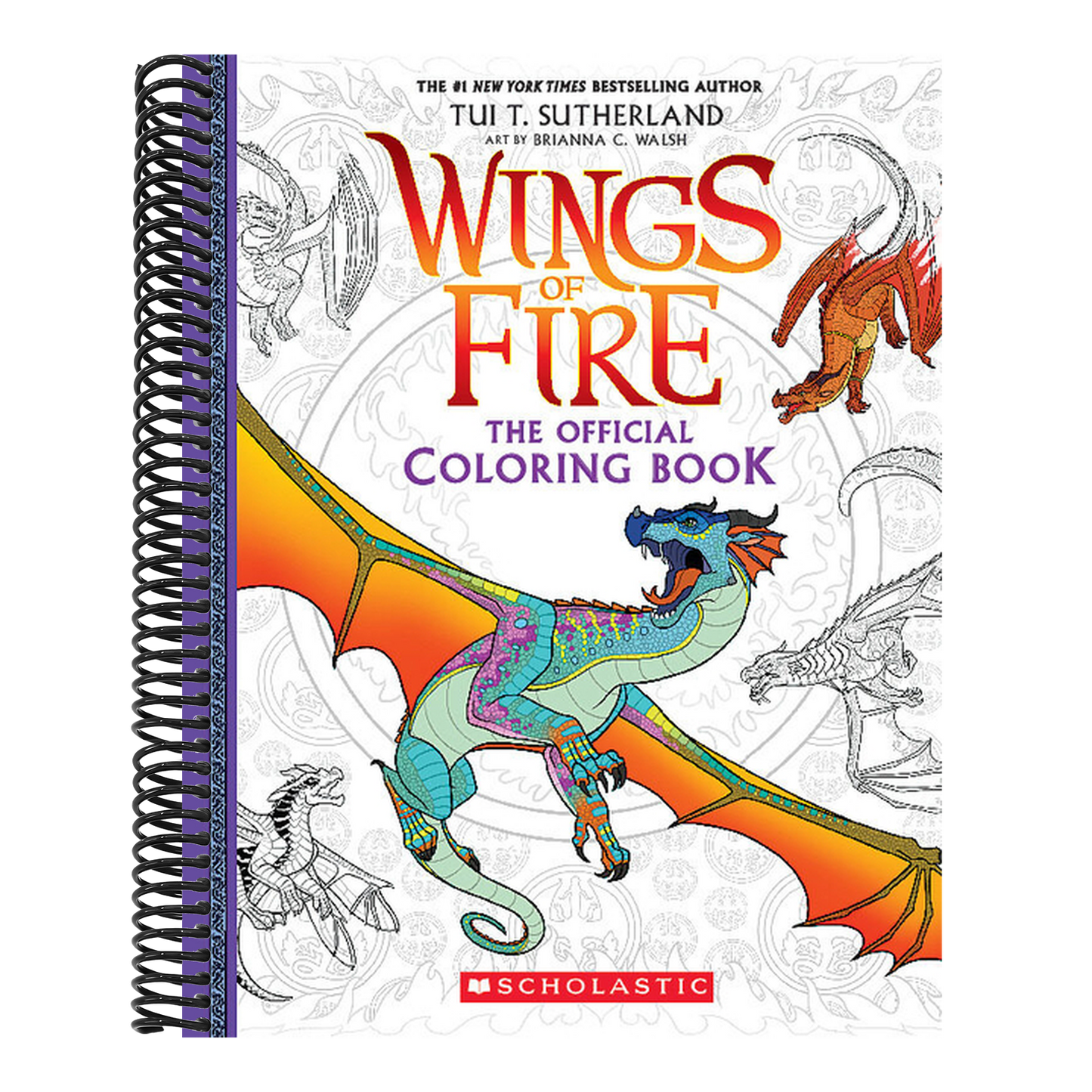 Official Wings of Fire Coloring Book (Spiral Bound)
