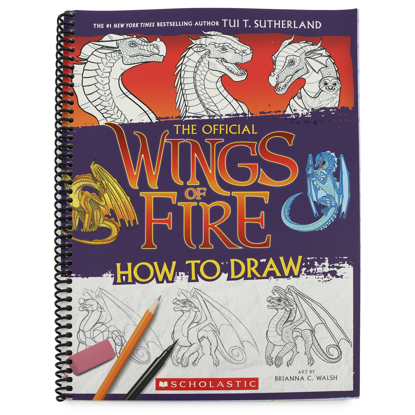 Wings of Fire: The Official How to Draw (Spiral Bound)