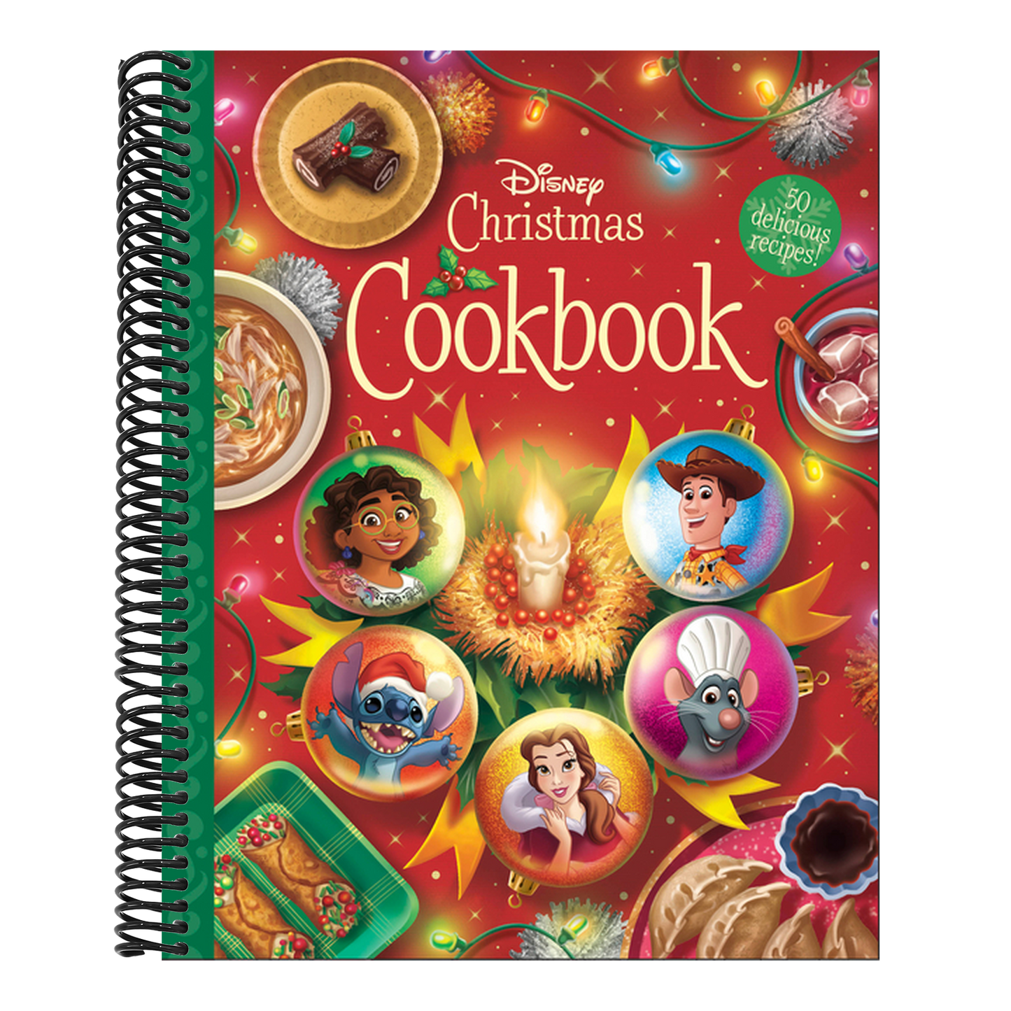 The Disney Christmas Cookbook: 50 Delicious Recipes! (Spiral Bound)