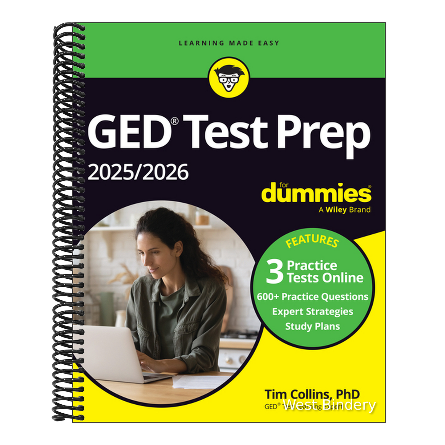 GED Test Prep 2025/2026 for Dummies: Book + 3 Practice Tests Online