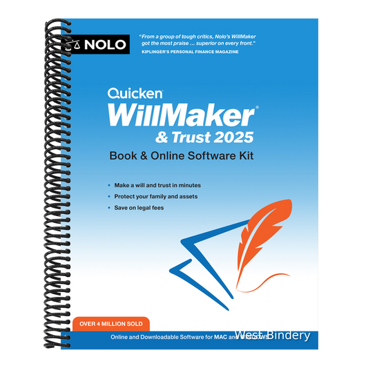 Quicken Willmaker & Trust 2025: Book & Online Software Kit