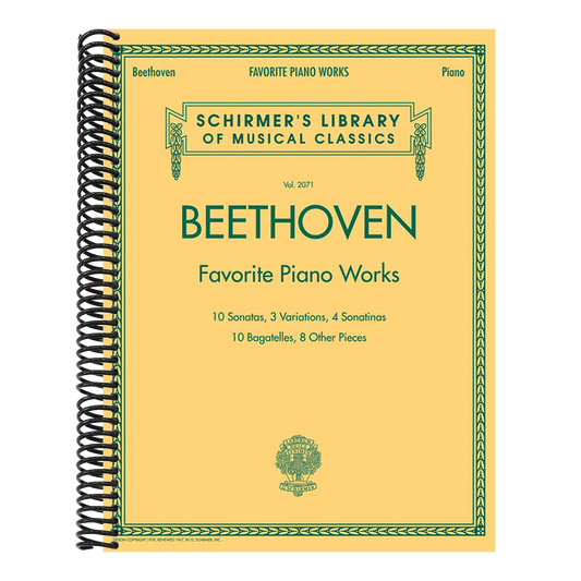 Beethoven - Favorite Piano Works Schirmer Library of Musical Classics Vol. 2071 Sonatas, Variations and Bagatelles
