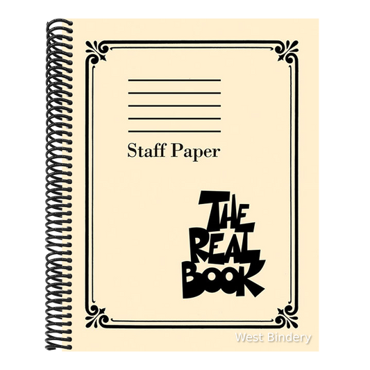 The Real Book Staff Paper 400 Pages of Perforated Manuscript Paper with 9 Staves Per Page Ideal for Composers Songwriters and Music Students Hal Leonard S