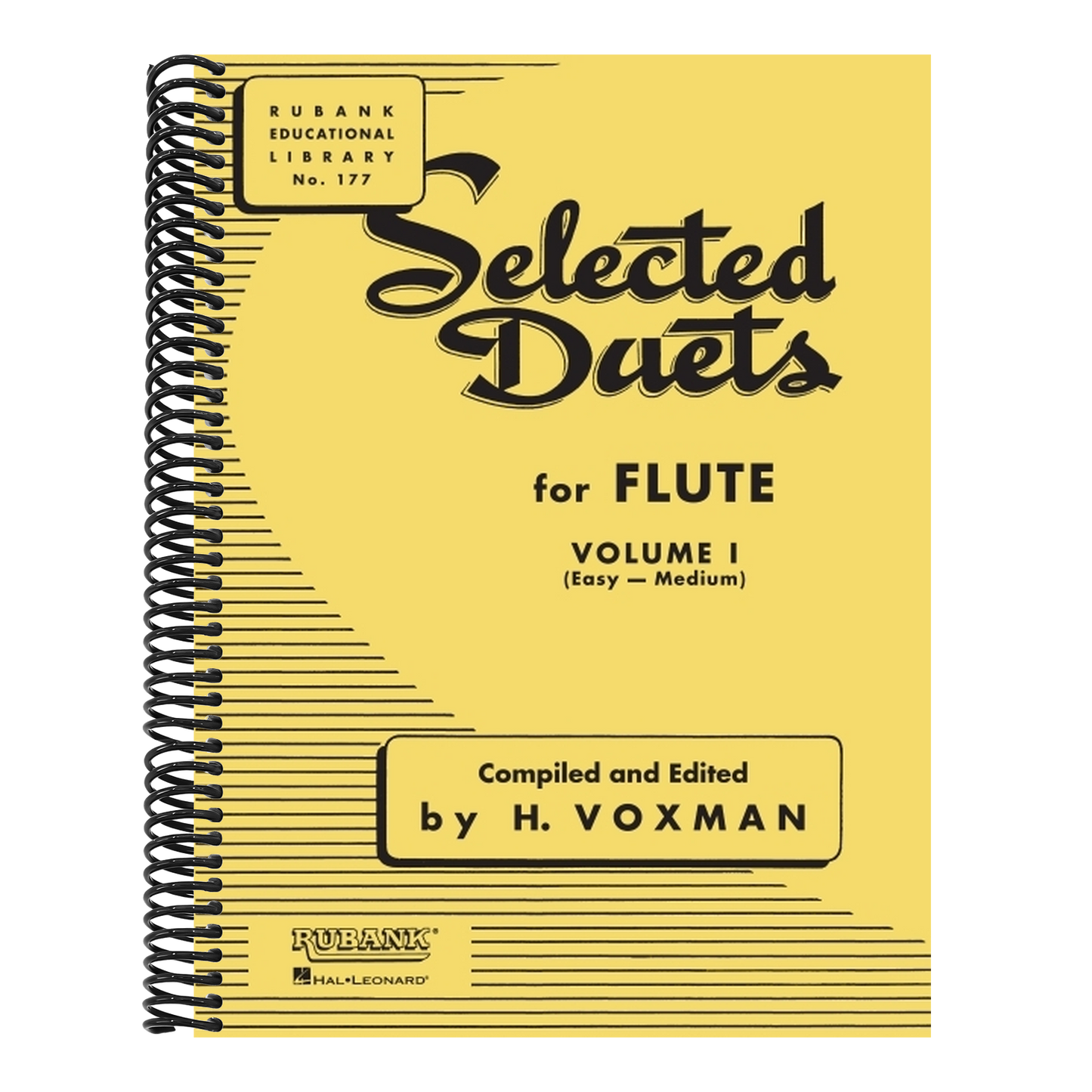 Selected Duets for Flute: Volume 1 - Easy to Medium (Rubank Educational Library 177) - Flute Music
