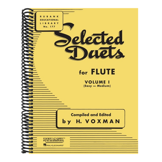Selected Duets for Flute: Volume 1 - Easy to Medium (Rubank Educational Library 177) - Flute Music