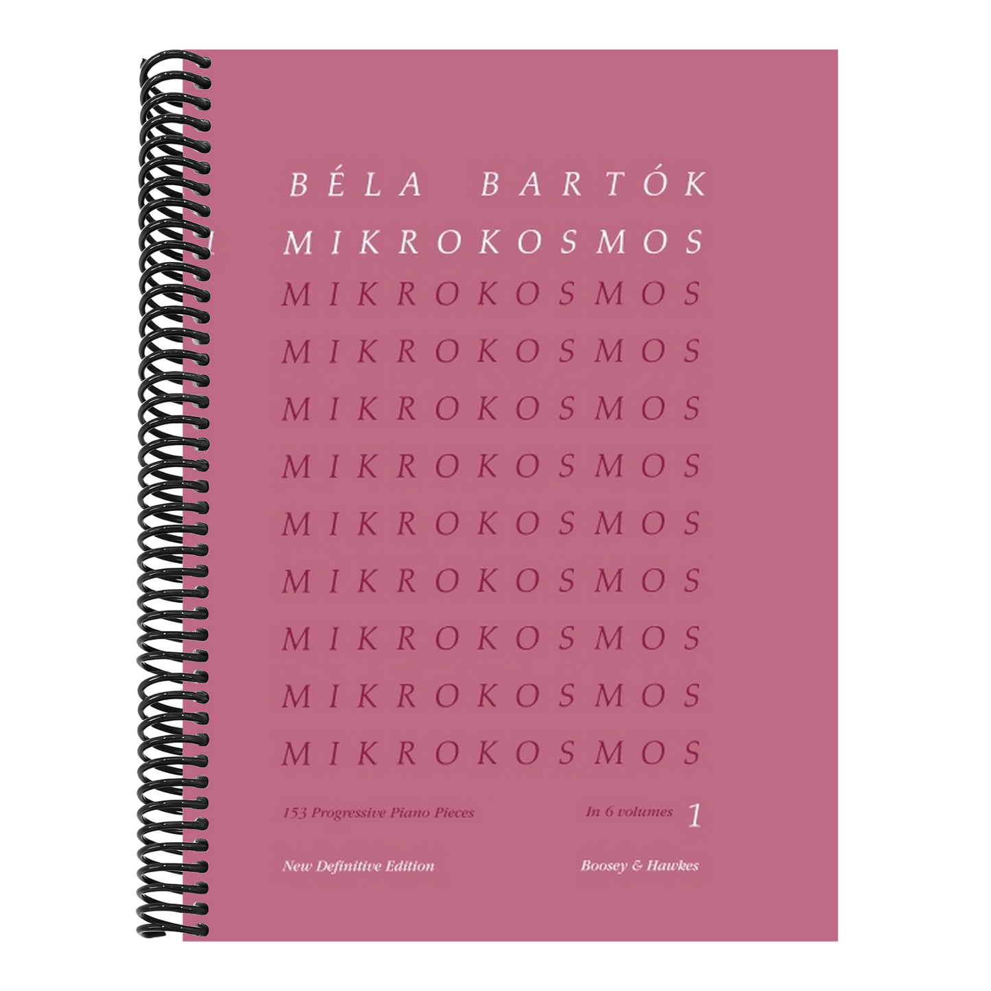 Mikrokosmos Volume 1 (Pink): Piano Solo - Piano Lessons Classic - Pink Piano Book with Music Theory and Exercises - Piano Sheet Music Book in English,