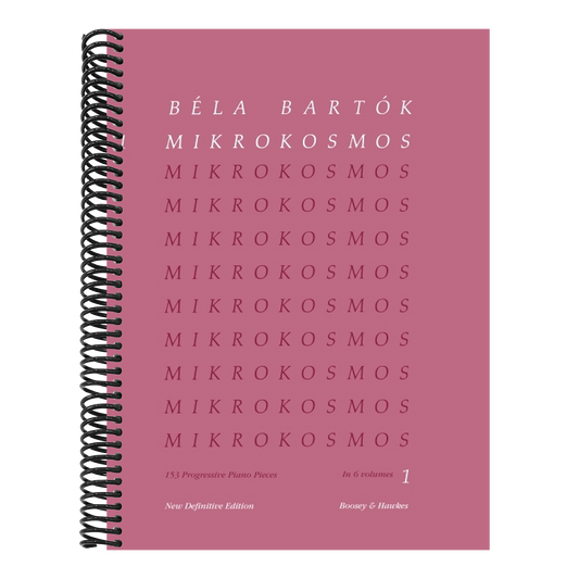 Mikrokosmos Volume 1 (Pink): Piano Solo - Piano Lessons Classic - Pink Piano Book with Music Theory and Exercises - Piano Sheet Music Book in English,