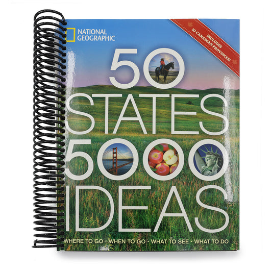 50 States, 5,000 Ideas: Where to Go, When to Go, What to See, What to Do (Spiral Bound)