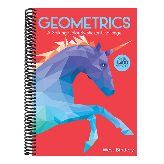 Geometrics: A Striking Color-By-Sticker Challenge