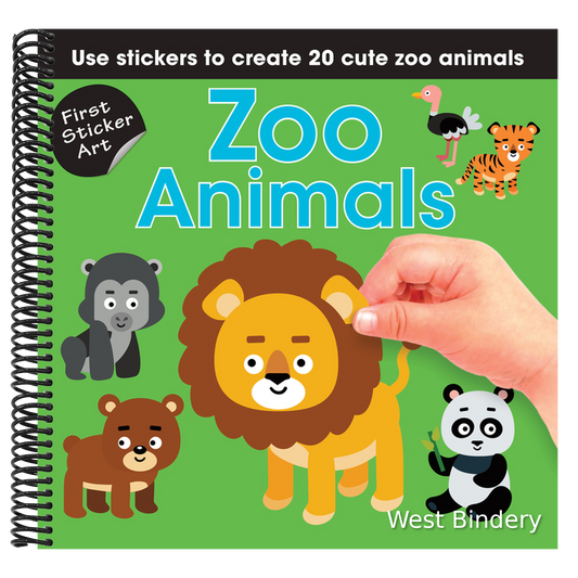 First Sticker Art: Zoo Animals: Use Stickers to Create 20 Cute Zoo Animals