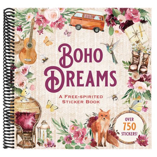Boho Dreams Sticker Book: A Free-Spirited Sticker Book