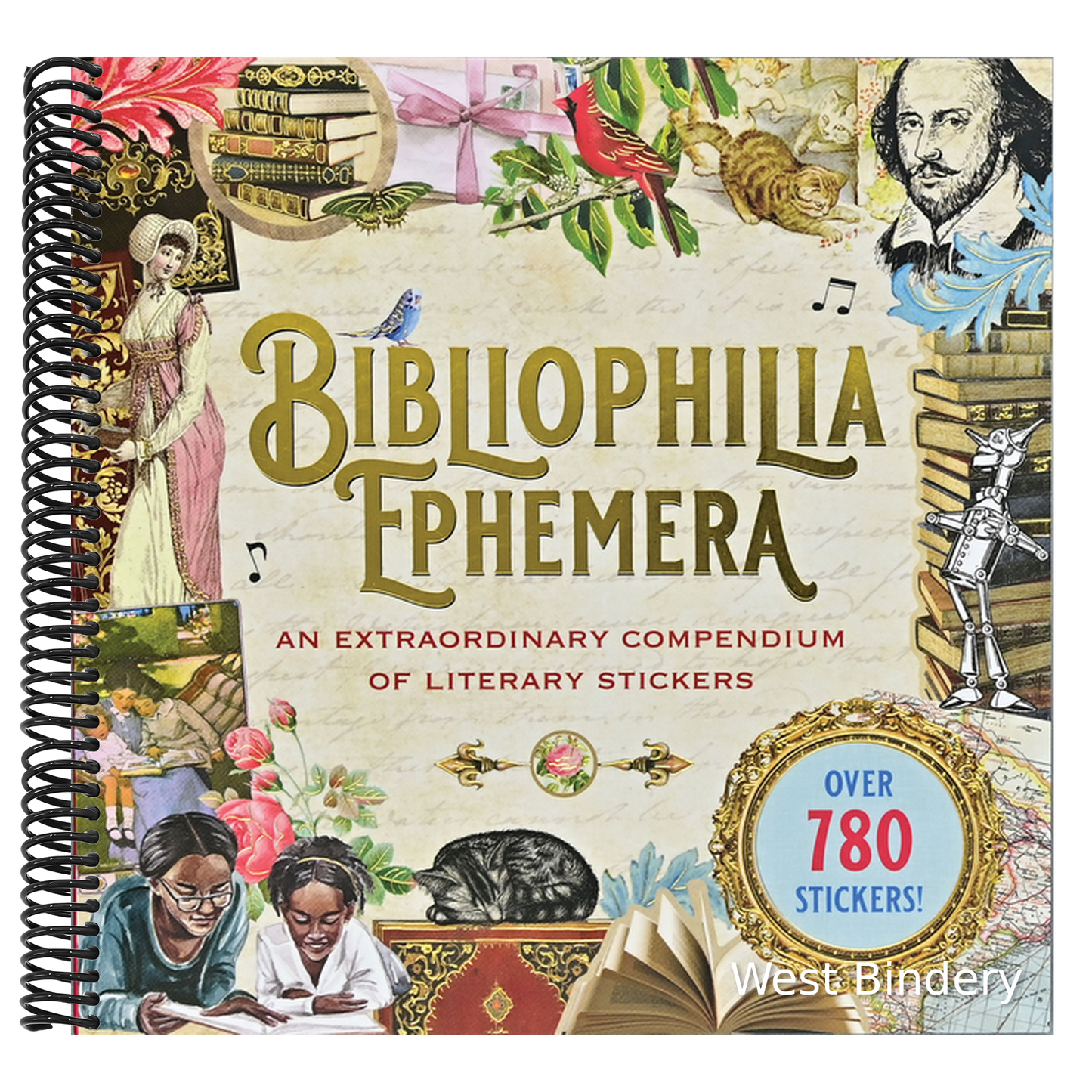 Bibliophilia Ephemera Sticker Book (Over 780 Stickers)