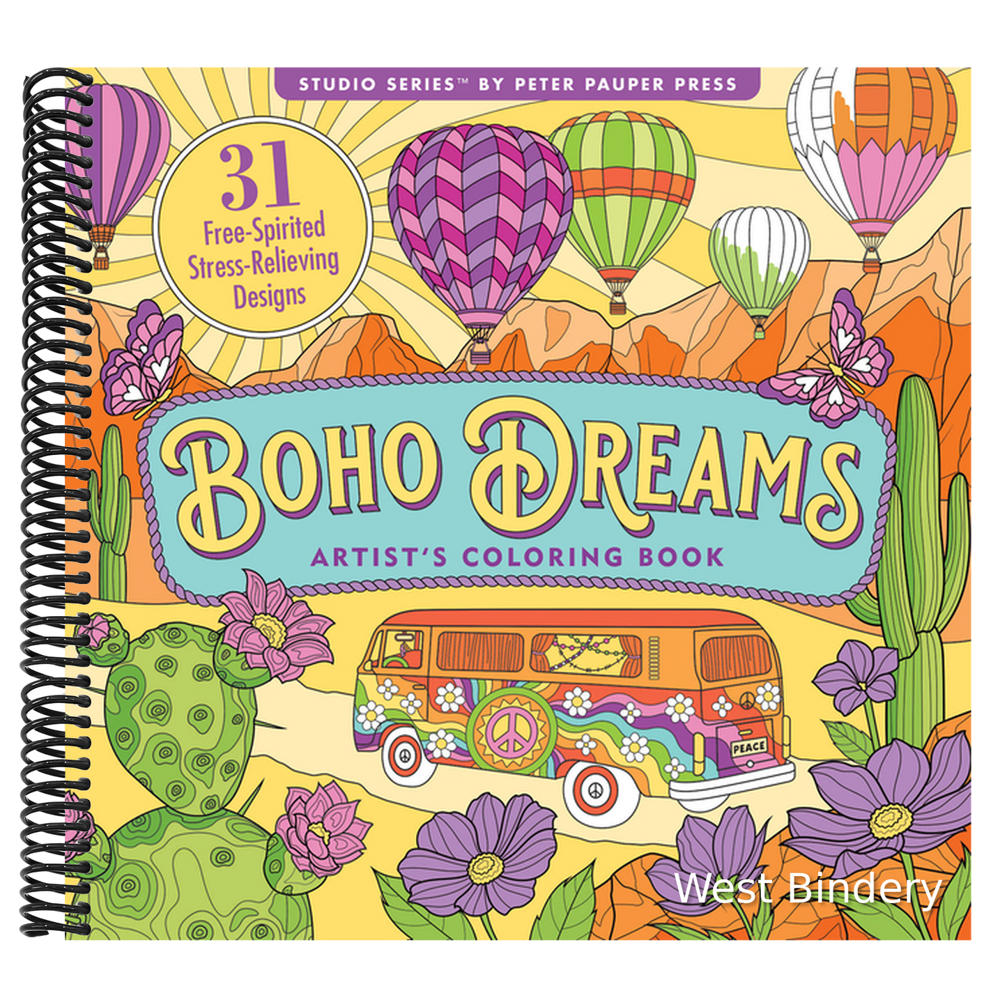 Boho Dreams Adult Coloring Book (31 Stress-Relieving Designs)