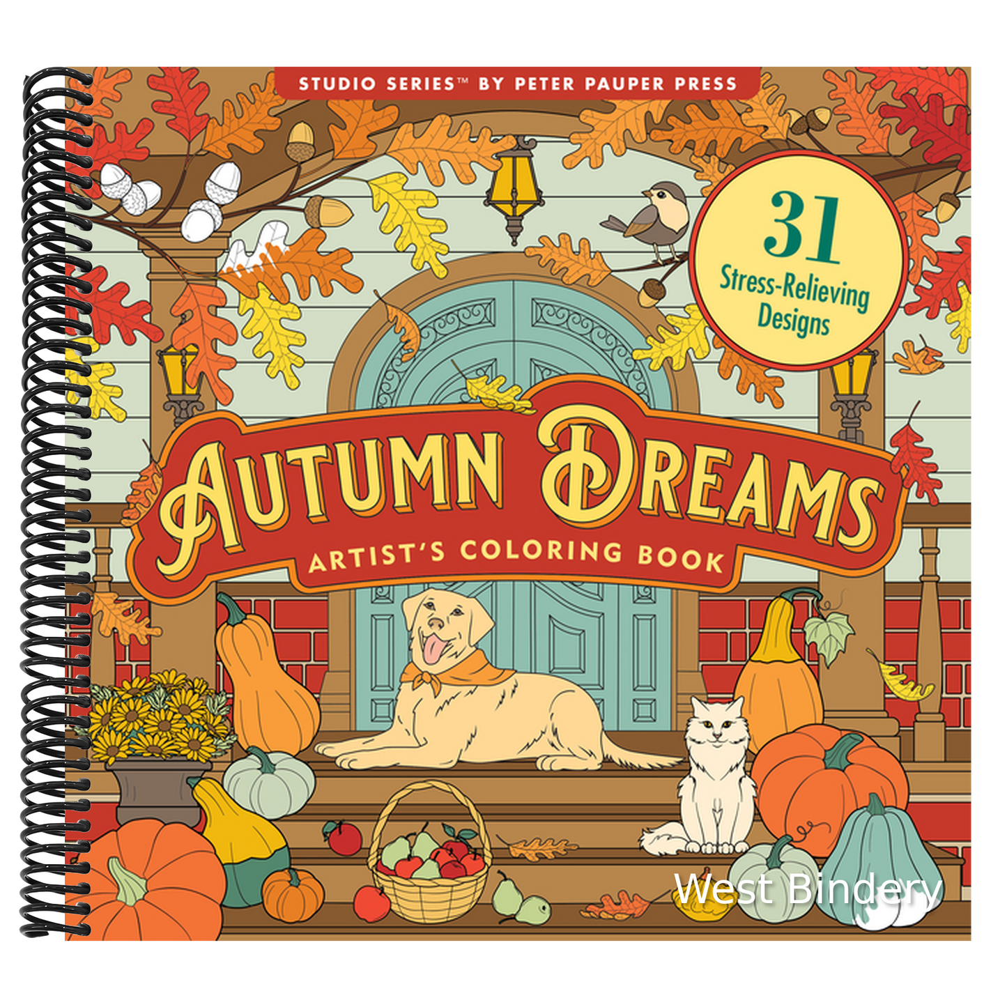 Autumn Dreams Coloring Book - 31 Stress Free Designs (Peforated Pages for Easy Removal)