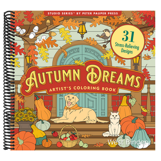 Autumn Dreams Coloring Book - 31 Stress Free Designs (Peforated Pages for Easy Removal)