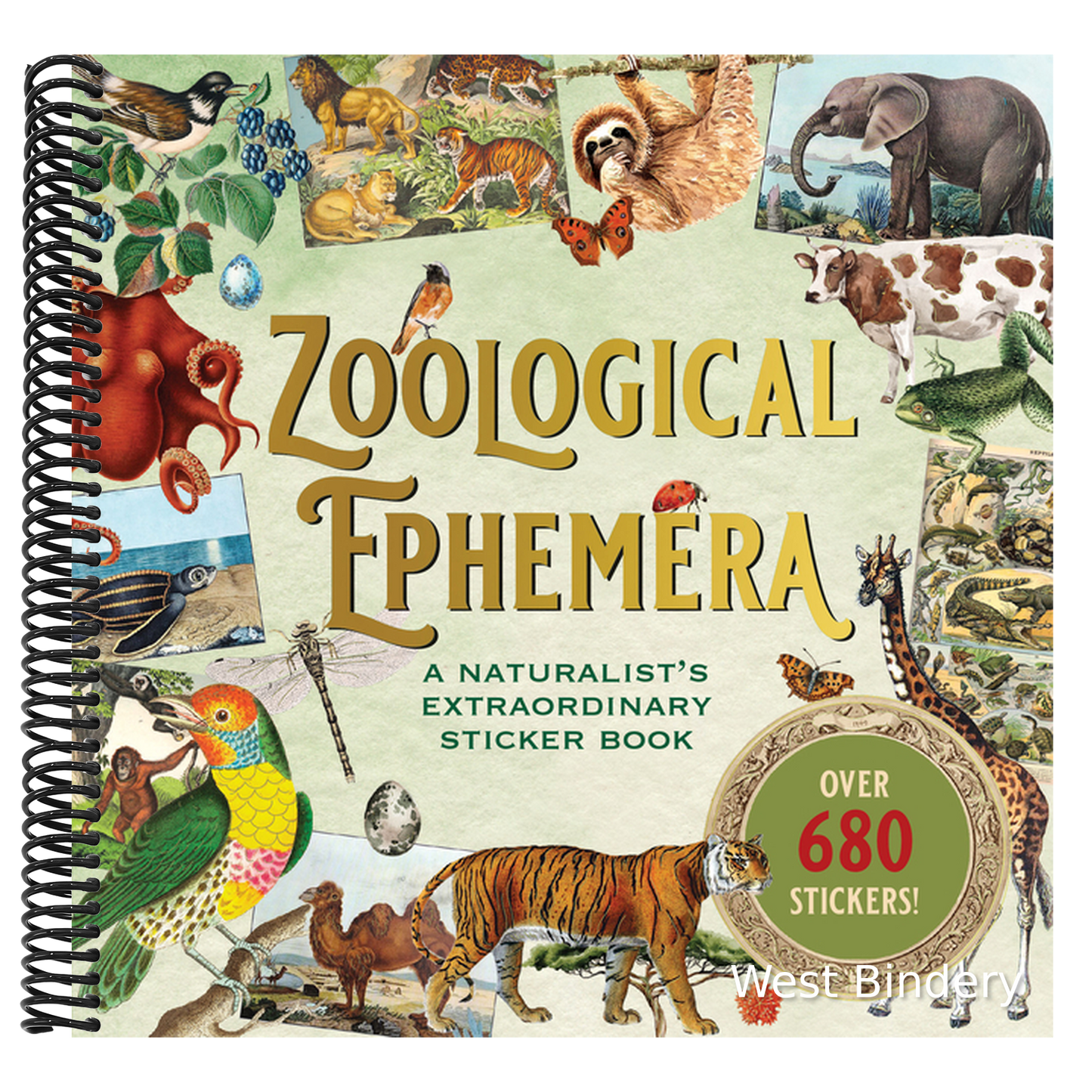 Zoological Ephemera Sticker Book (Over 680 Stickers!)
