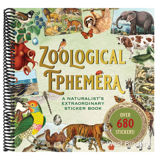 Zoological Ephemera Sticker Book (Over 680 Stickers!)