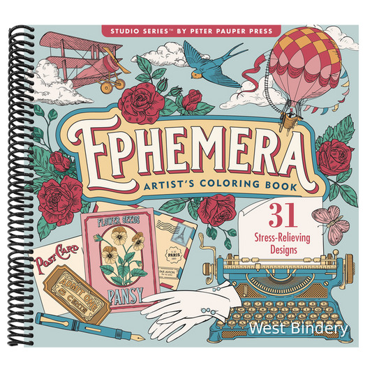 Ephemera Adult Coloring Book (31 One-Sided Designs on Thick Paper)