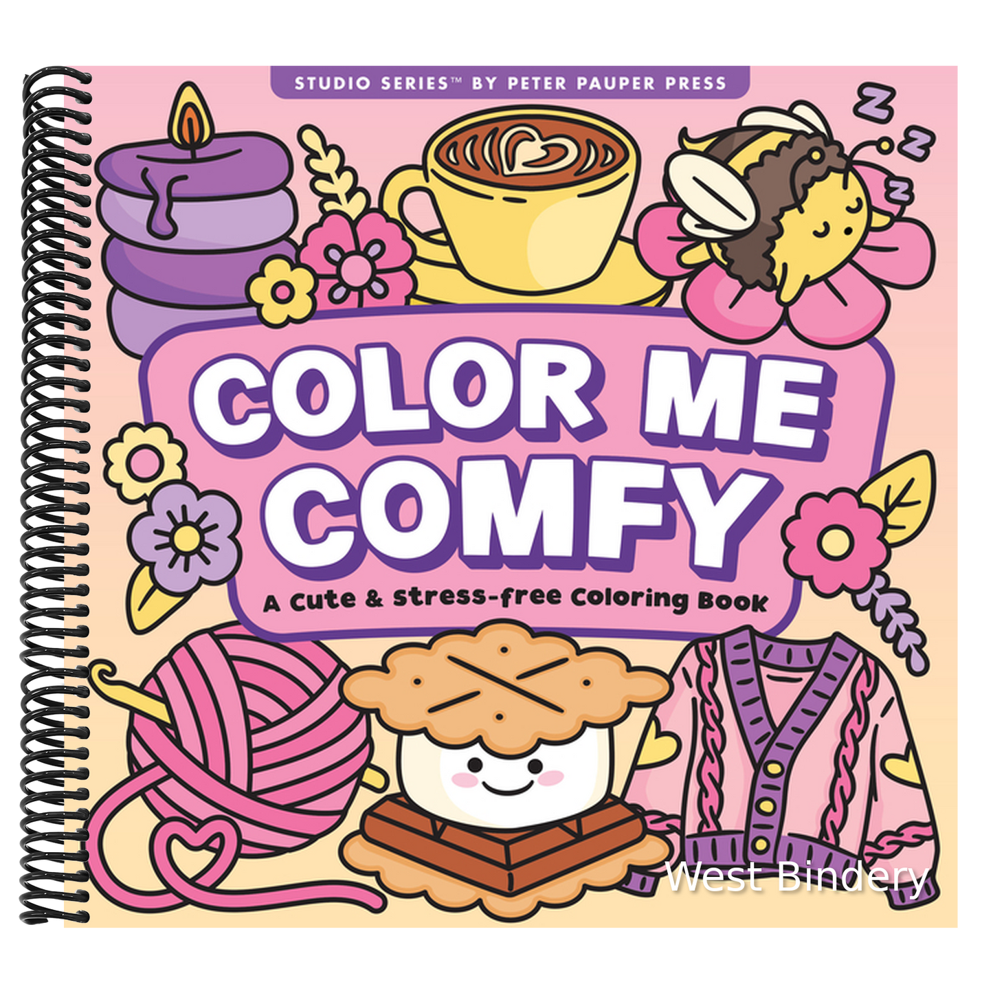 Color Me Comfy Adult Coloring Book (31 One-Sided Designs on Thick Paper)