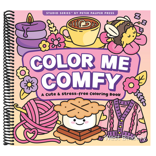 Color Me Comfy Adult Coloring Book (31 One-Sided Designs on Thick Paper)