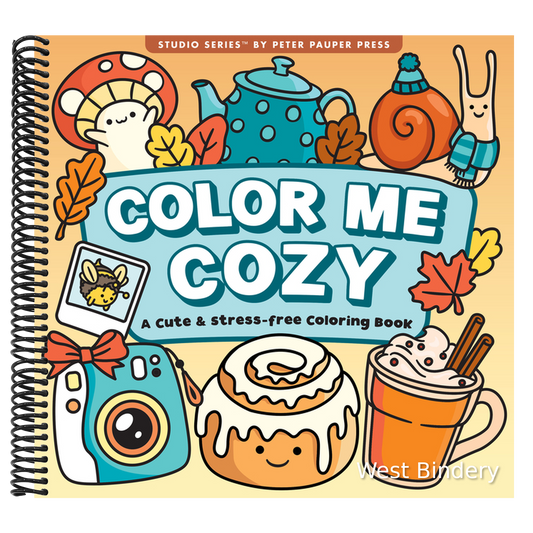 Color Me Cozy Adult Coloring Book (31 One-Sided Designs on Thick Paper)