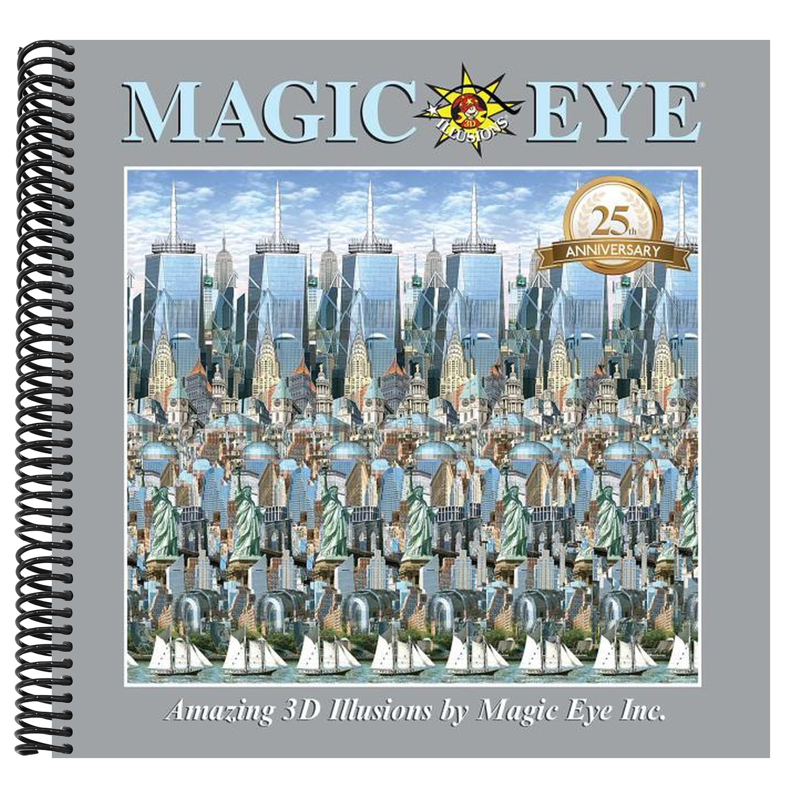 Magic Eye 25th Anniversary Book (Magic Eye) (Spiral Bound) – West Bindery