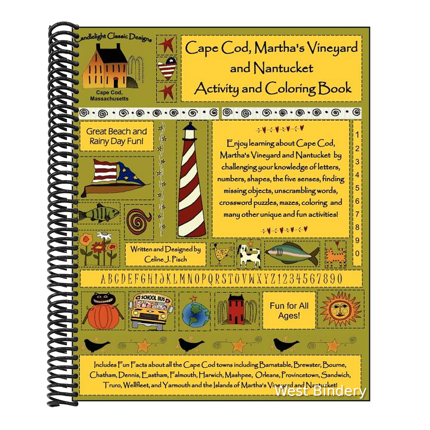 Cape Cod, Martha's Vineyard and Nantucket Activity and Coloring Book