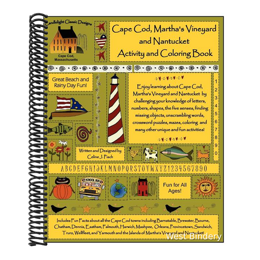 Cape Cod, Martha's Vineyard and Nantucket Activity and Coloring Book