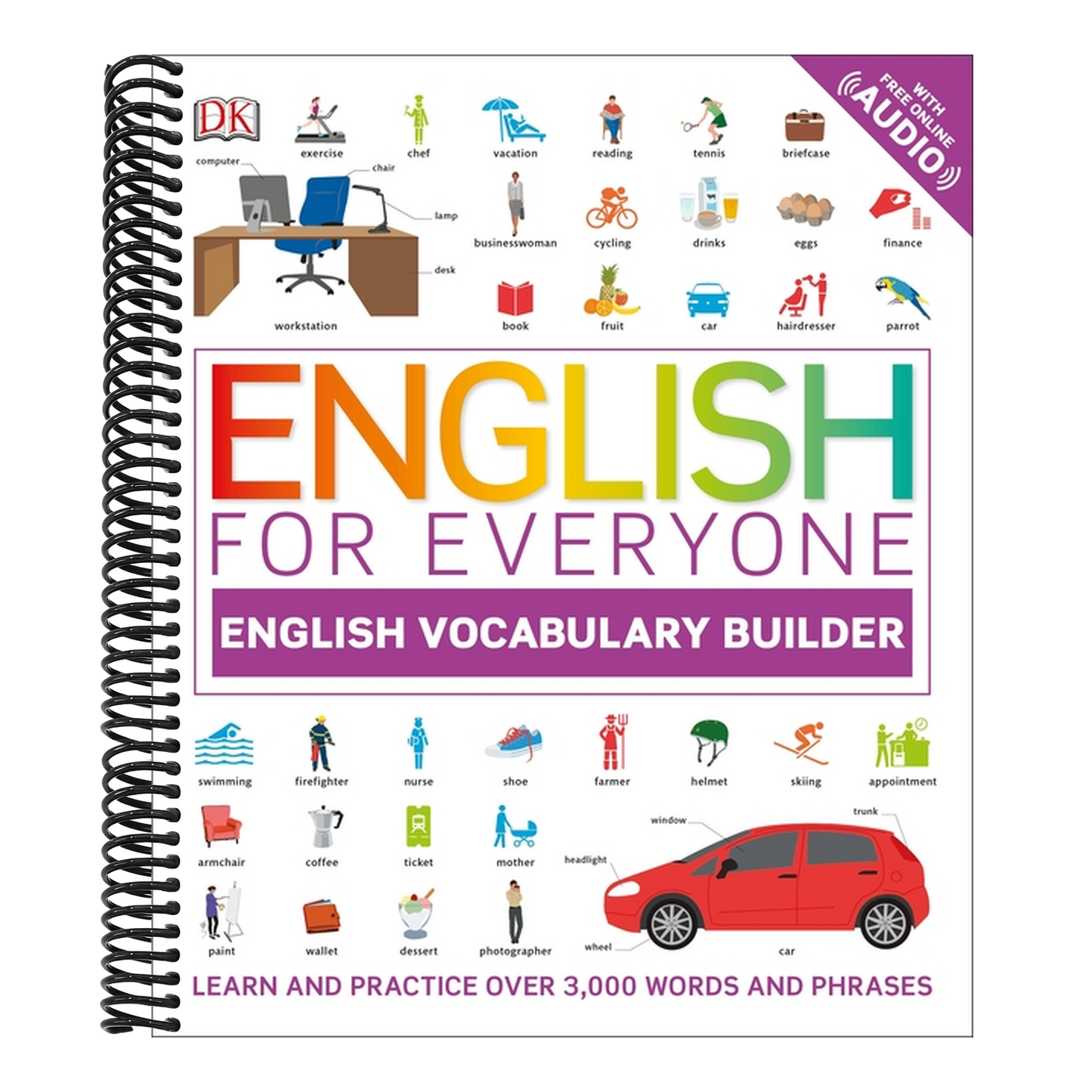 English for Everyone: English Vocabulary Builder (DK English for Everyone) (Spiral Bound)