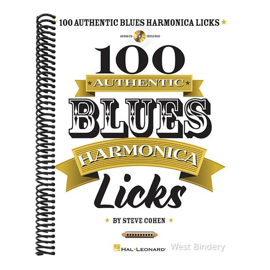 100 Authentic Blues Harmonica Licks Steve Cohen Harmonica Instructional Book with Online Audio Learn Blues Harmonica Techniques Solos and Riffs Beginn