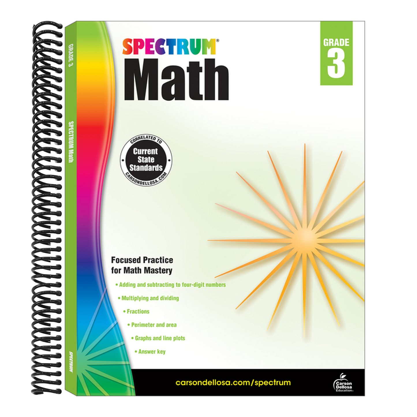 Spectrum Math Workbook, Grade 3: Volume 4 (Spiral Bound)