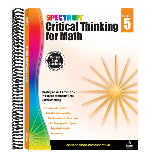 Spectrum Critical Thinking for Math, Grade 5: Volume 47