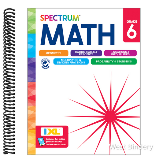 Spectrum Math Workbook, Grade 6