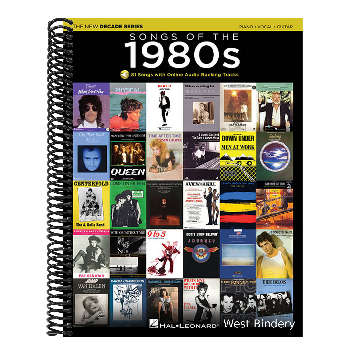 Songs of the 1980s - The New Decade Series with Online Backing Tracks Piano Vocal Guitar Songbook Over 80 Iconic Hits with Sheet Music