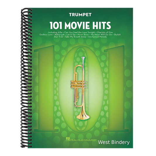 101 Movie Hits Trumpet Sheet Music Songbook Instrumental Folio for All Levels Includes My Heart Will Go On, Mission Impossible, Eye of the Tiger, the