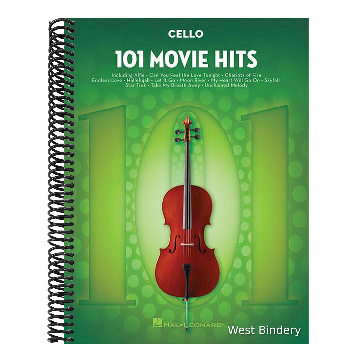 101 Movie Hits for Cello Sheet Music Songbook Instrumental Folio for All Levels Includes My Heart Will Go On, Mission Impossible, Eye of the Tiger, an