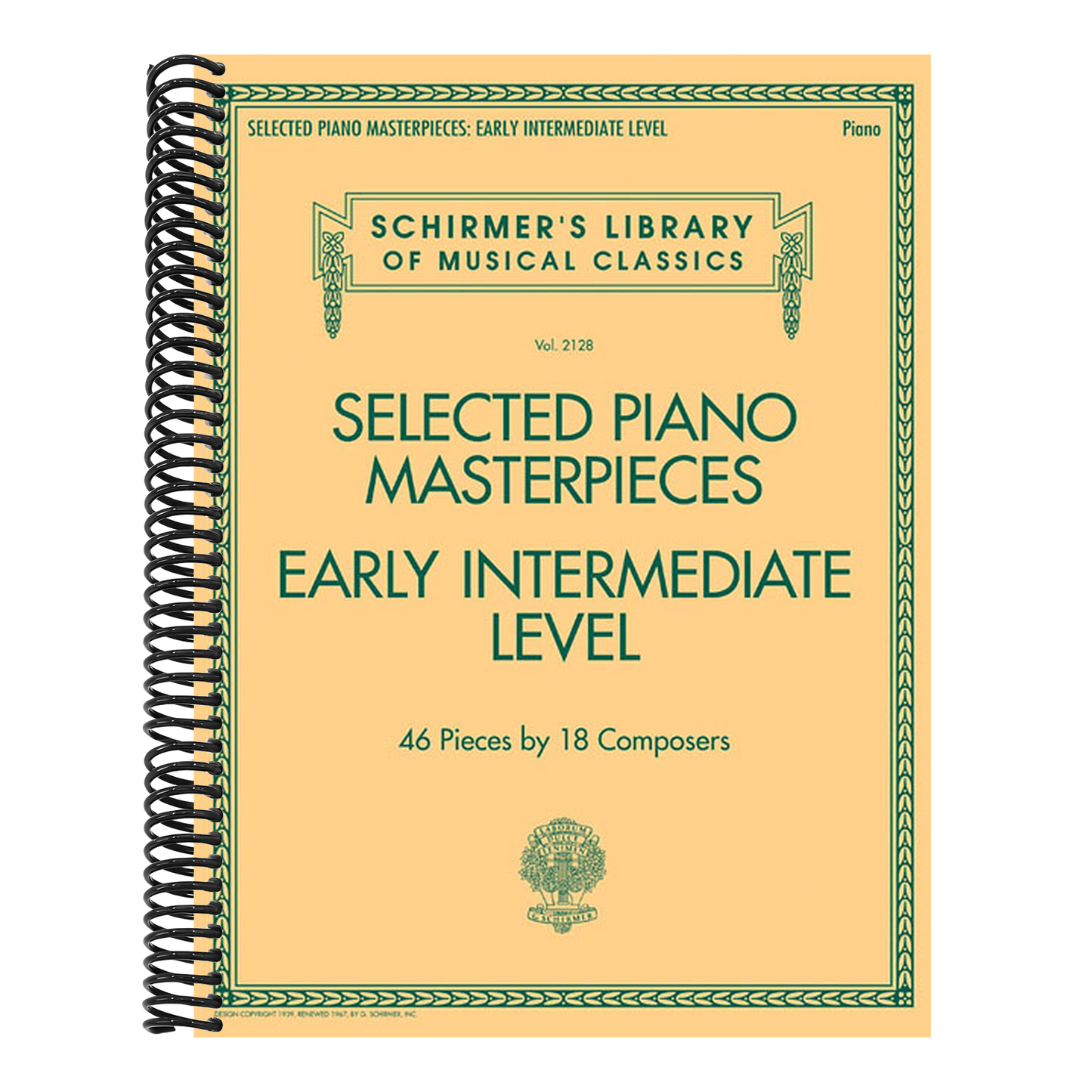 Selected Piano Masterpieces - Schirmer S Library Volume 2128 Early Intermediate Classical Piano Pieces Bach Schumann Czerny and More