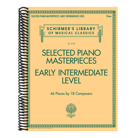 Selected Piano Masterpieces - Schirmer S Library Volume 2128 Early Intermediate Classical Piano Pieces Bach Schumann Czerny and More