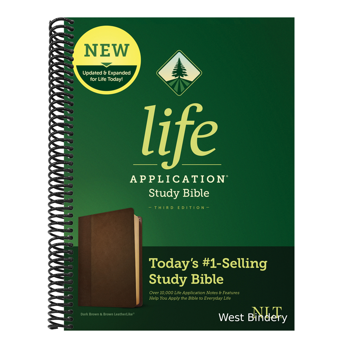 NLT Life Application Study Bible, Third Edition (Leatherlike, Dark Brown/Brown)