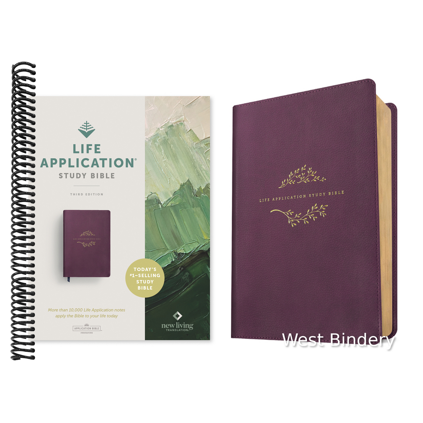 NLT Life Application Study Bible, Third Edition (Leatherlike, Purple, Red Letter)