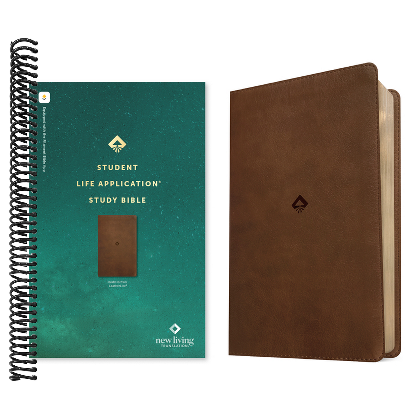NLT Student Life Application Study Bible, Filament Enabled (Leatherlike, Rustic Brown, Red Letter)
