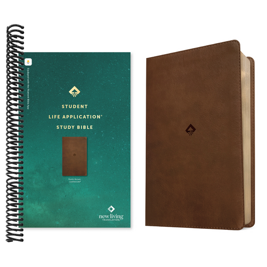 NLT Student Life Application Study Bible, Filament Enabled (Leatherlike, Rustic Brown, Red Letter)