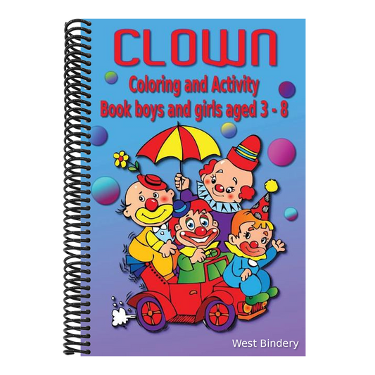 Clown Coloring and Activity Book: Boys and Girls Aged 3-8