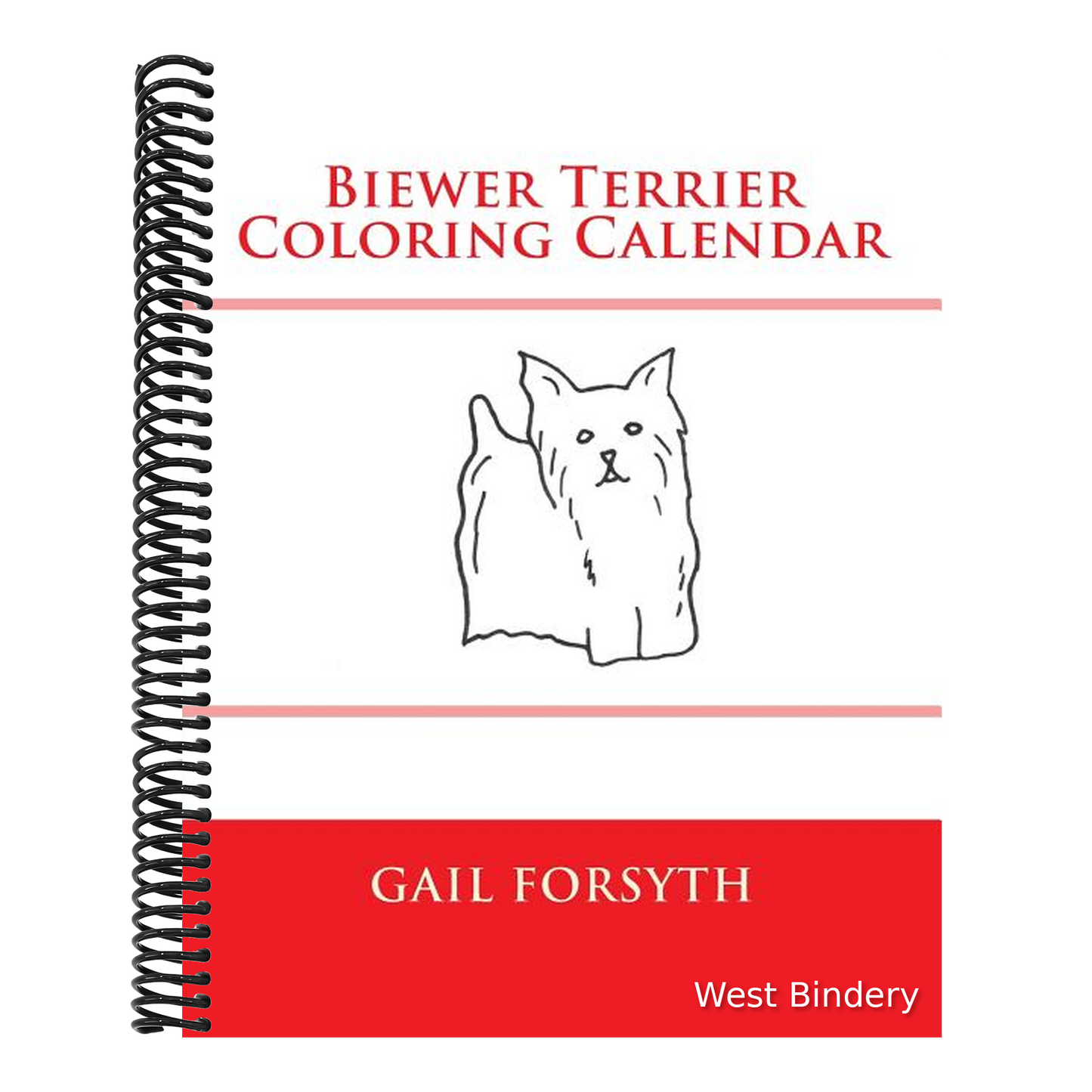 Biewer Terrier Coloring Calendar