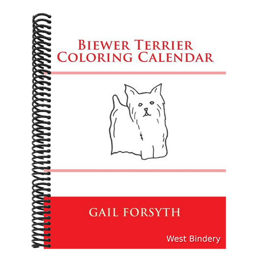 Biewer Terrier Coloring Calendar