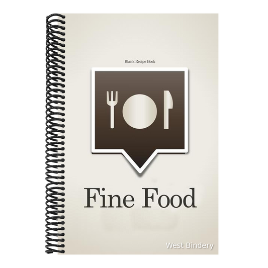 Blank Recipe Book: Fine Food