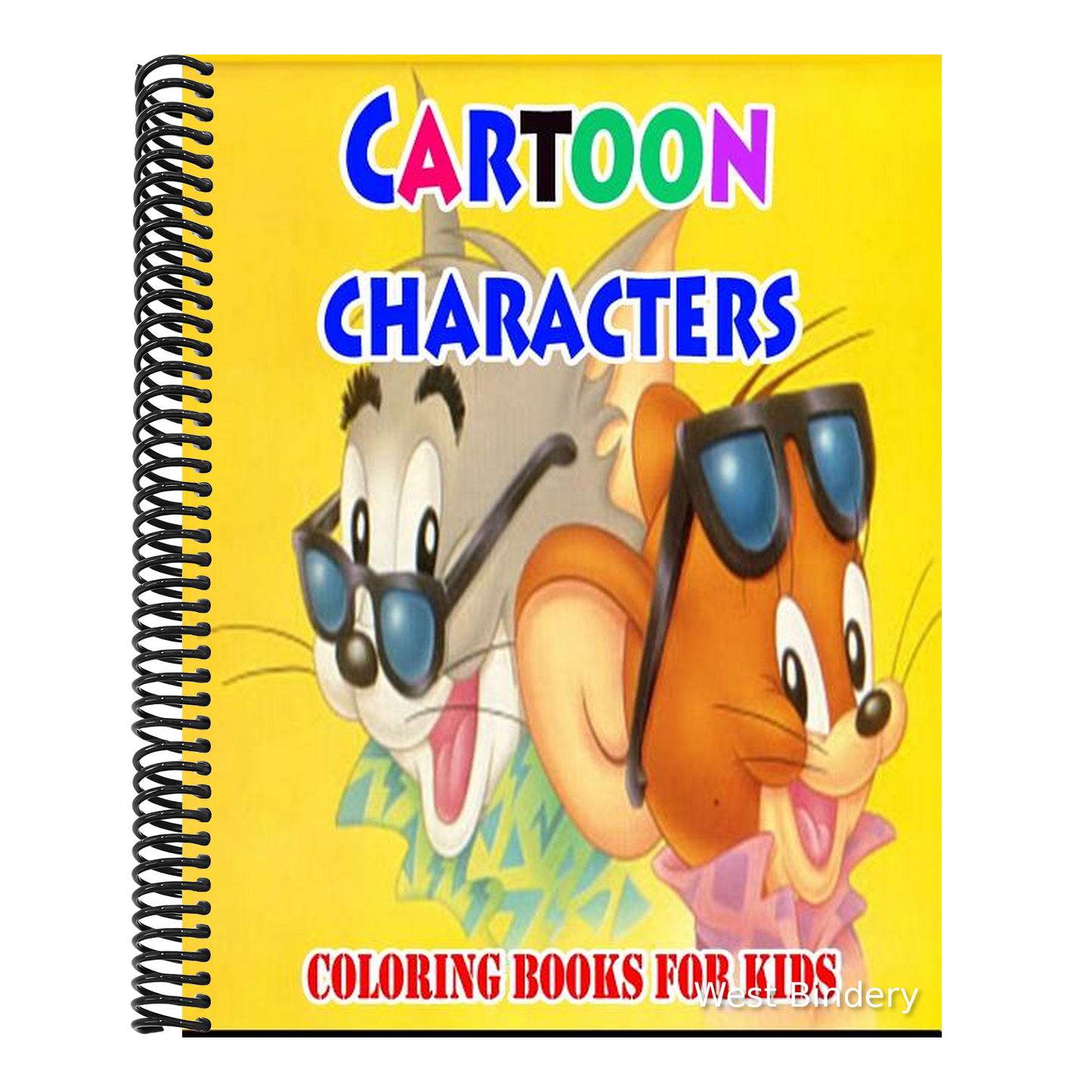 Cartoon Characters Coloring Books For Kids: Coloring Pages for Kids